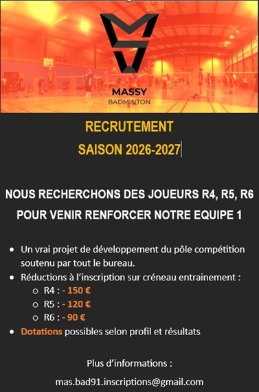 Recrutement R4-R5-R6 2026-2027