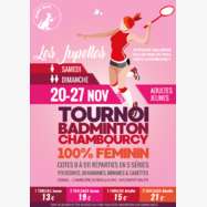 Tournoi National Féminin de Badminton de Chambourcy 78 (Catégories jeunes)